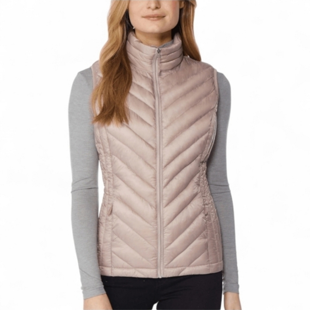 32 Degrees Women's Purple Gray Puffer Vest Size Small
